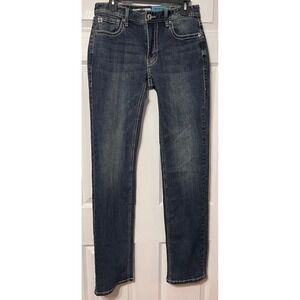 Rock & Roll Denim Hooey X Revolver Slim Straight Leg Jeans Dark Wash 29x36 Mens